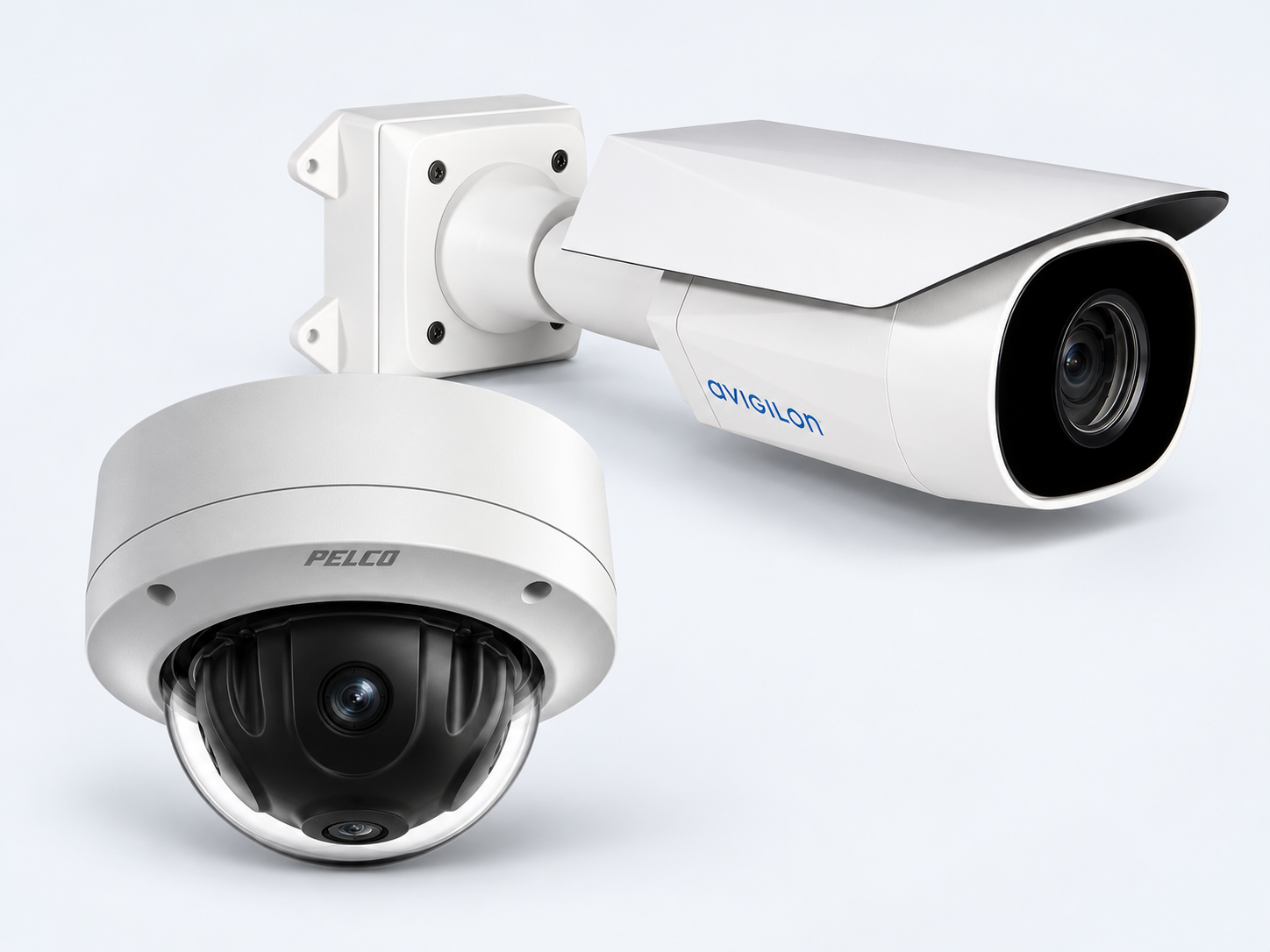 Cámaras de videoseguridad Pelco y Avigilon
